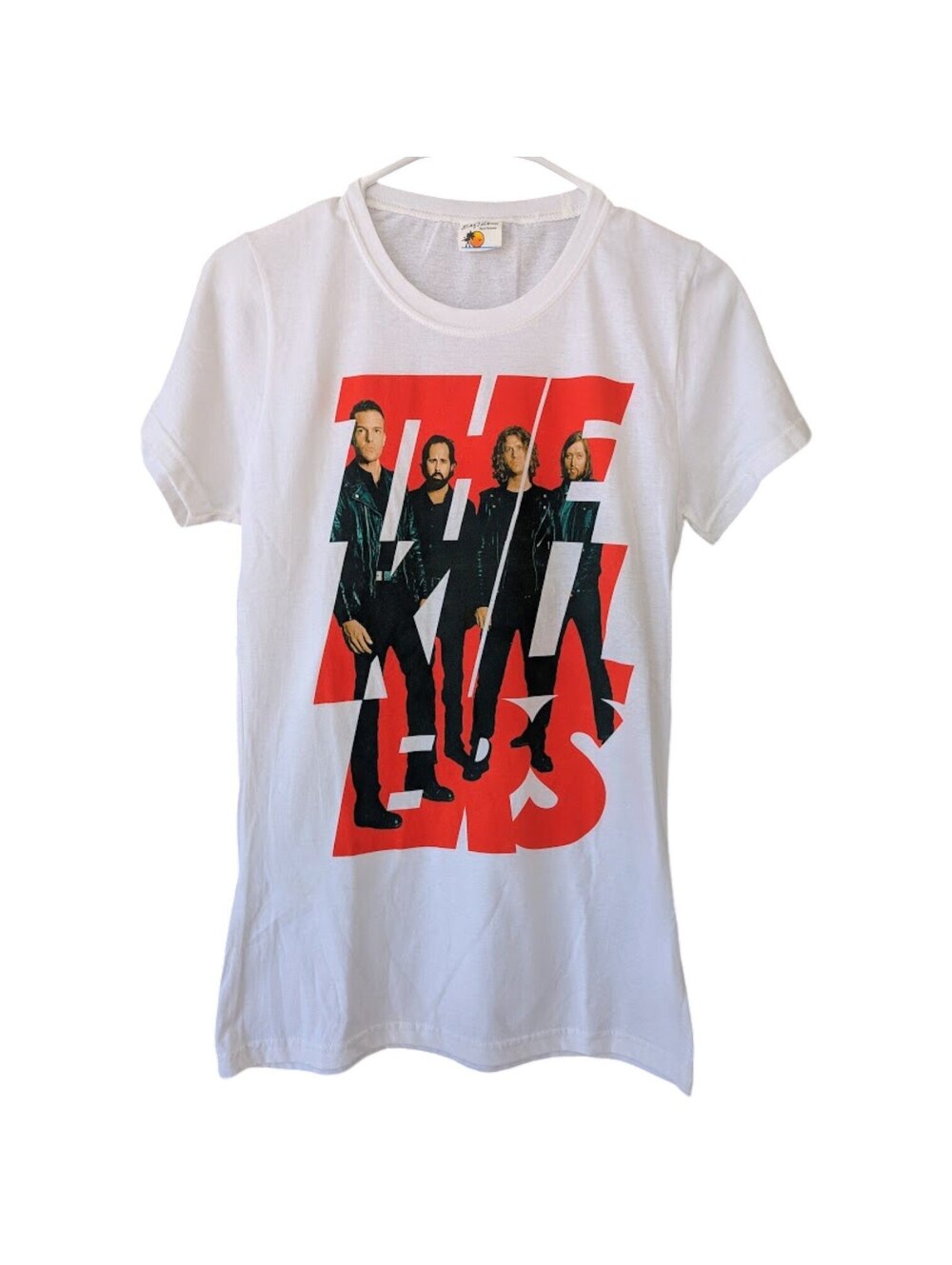 Vintage The Killers Band Graphic Tee XL Juniors Fit White Y2K Bay Island Indie